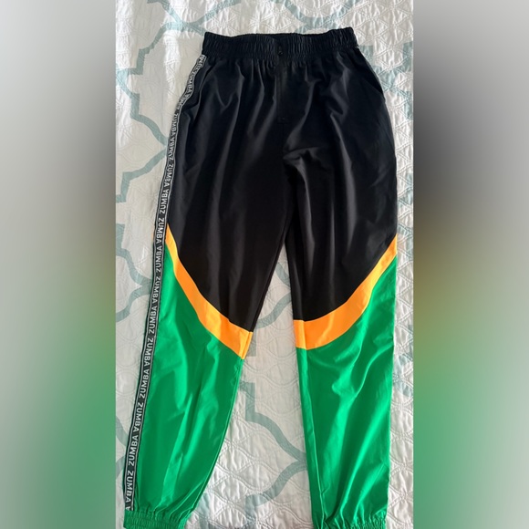 Zumba Fitness Pants - Zumba Fitness Black, Green, and Yellow Joggers